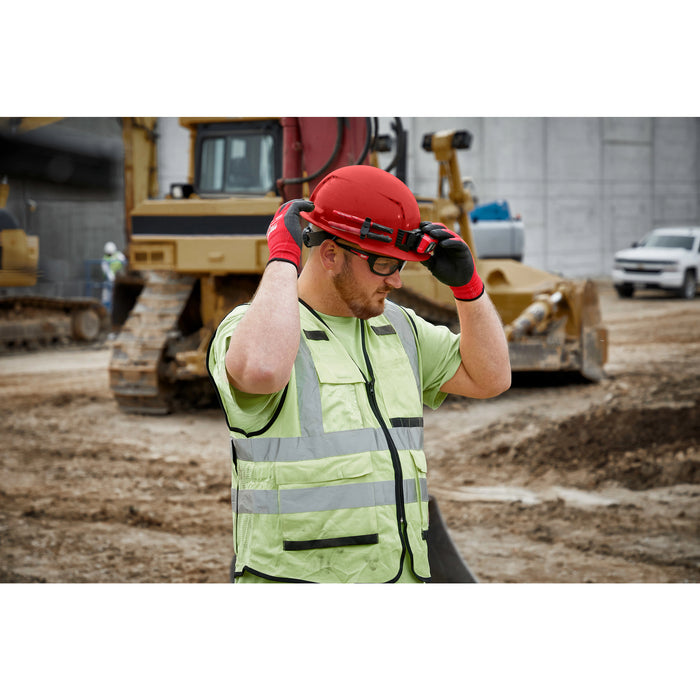 Milwaukee 48-73-1210 BOLT™ Black Front Brim Vented Hard Hat w/4pt Ratcheting Suspension (USA) - Type 1, Class C