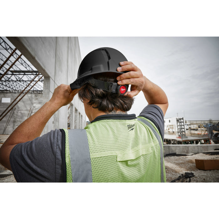 Milwaukee 48-73-1200 BOLT™ White Front Brim Vented Hard Hat w/4pt Ratcheting Suspension (USA) - Type 1, Class C
