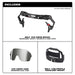 Milwaukee 48-73-1419 BOLT™ Eye Visor - Mirrored Dual Coat Lens (Compatible with Milwaukee® BOLT™ Safety Helmets & BOLT™ Hard Hats)