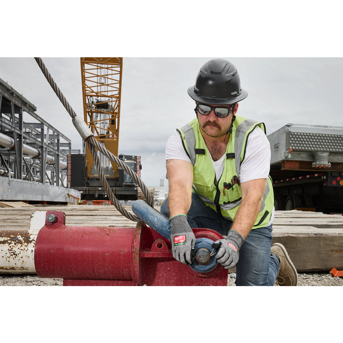 Milwaukee 48-73-2516 Full Frame Safety Glasses with Removable Side Shields – Brown Anti-Scratch Lenses