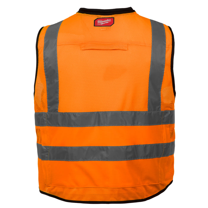 Milwaukee 48-73-5051 Class 2 High Visibility Orange Performance Safety Vest - S/M