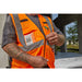 Milwaukee 48-73-5116 Class 2 High Visibility Orange Mesh Safety Vest - L/XL