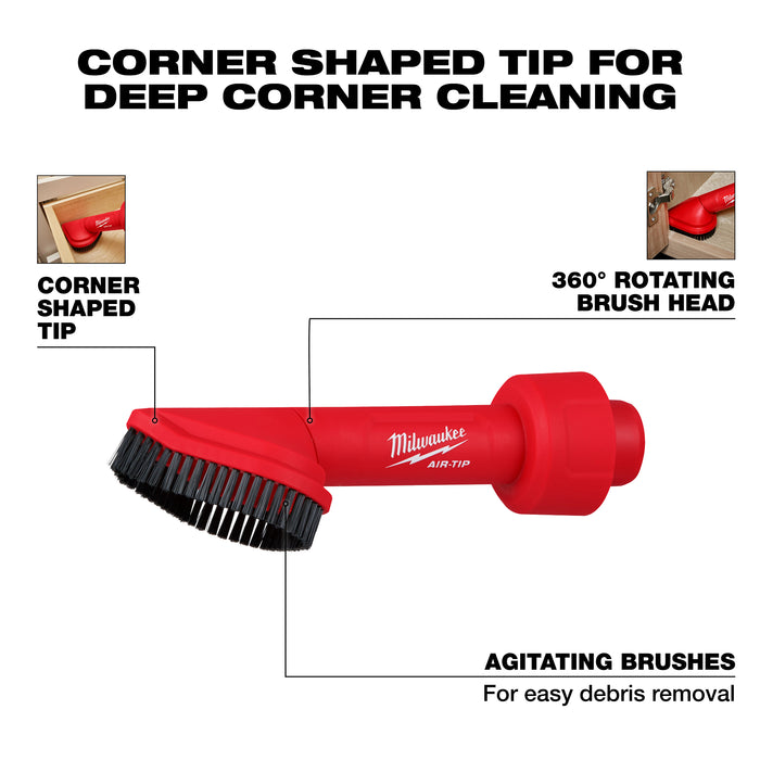 Milwaukee 49-90-2021Y AIR-TIP™ Rotating Corner Brush Tool