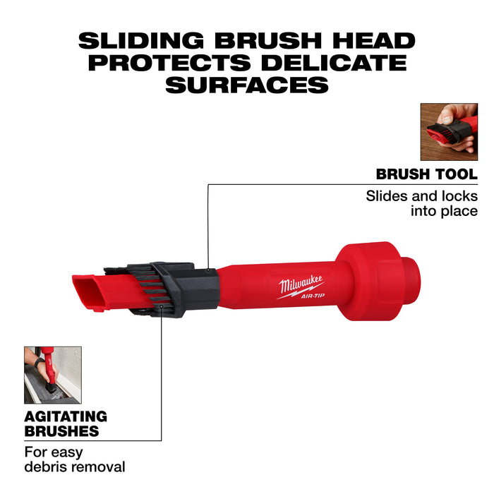 Milwaukee 49-90-2028Y AIR-TIP™ 2-in-1 Utility Brush Tool