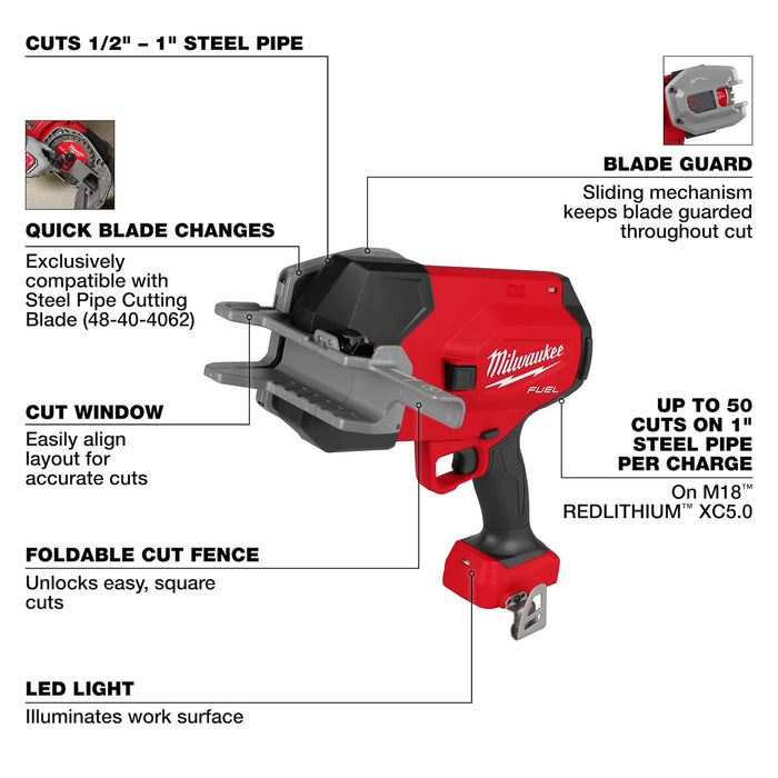Milwaukee M18 FUEL™ ½”-1” Steel Pipe Cutter 3469-20