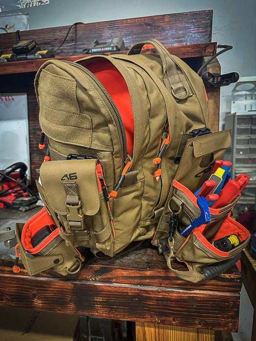 Prescott Compact Backpack Coyote/Orange