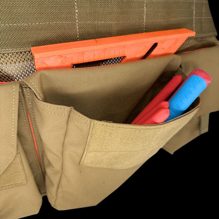 JourneyMESH™ Chest Rig W/ Cargo Pockets - V3 Coyote/Orange