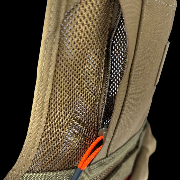 JourneyMESH™ Chest Rig W/ Cargo Pockets - V3 Coyote/Orange
