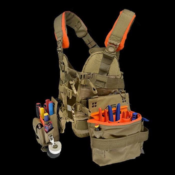 Stratos Open Core Tool Vest - V2 Black/Orange