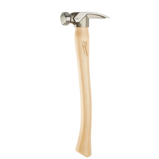 Milwaukee 19oz Smooth Face Hickory Handle Framing Hammer 48-22-9519