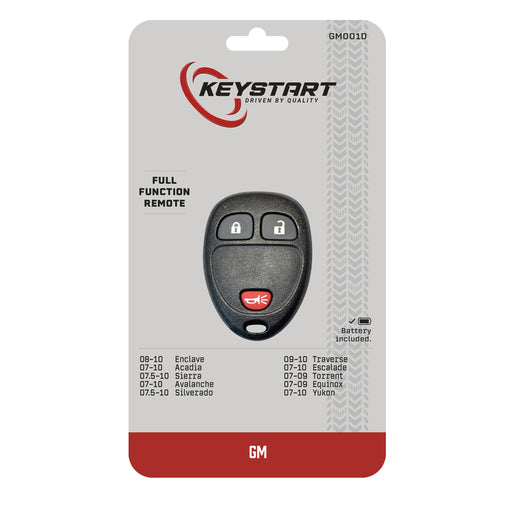 HILLMAN Self Programmable Remote Automotive Replacement Key GM001 Double For GM
