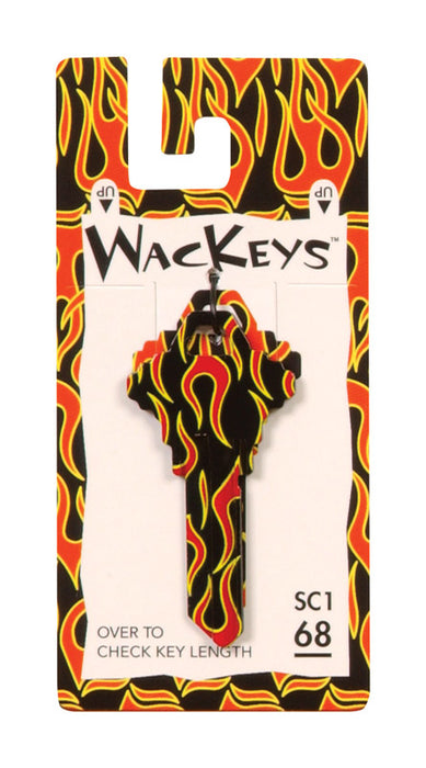 HILLMAN Wackey Flames House/Office Universal Key Blank SC1 Single