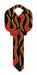 HILLMAN Wackey Flames House/Office Universal Key Blank KW1 Single
