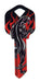 HILLMAN Wackey Black Panther & Flames House/Office Universal Key Blank KW1 Single