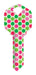 HILLMAN Wackey Polka Dots House/Office Universal Key Blank KW1 Single