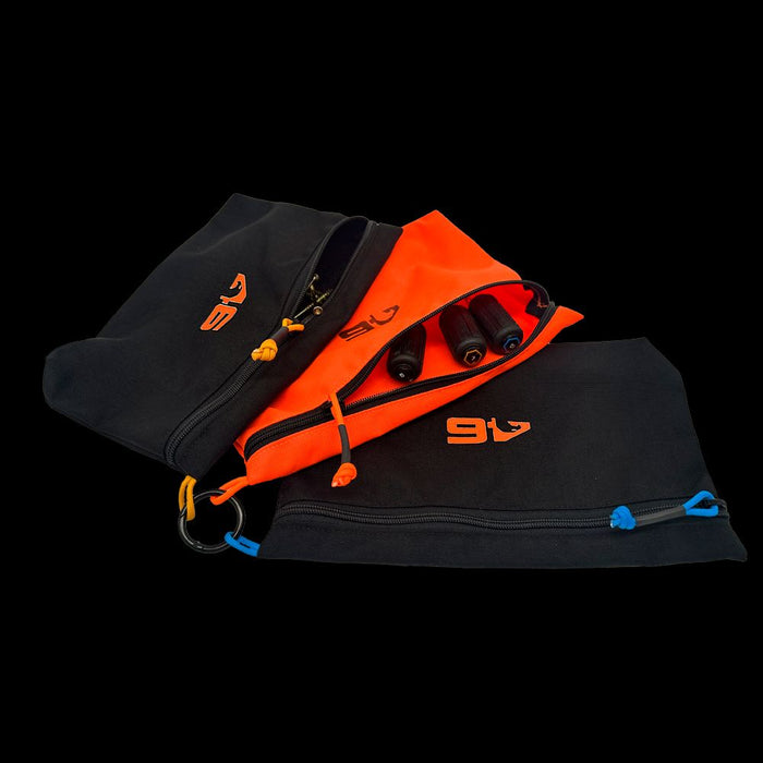Multi Purpose 3 Pouch Set Black/Orange