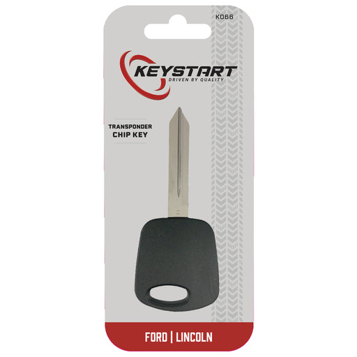 HILLMAN Transponder Key Automotive Replacement Key K066 Single For Ford