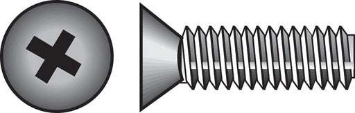 HILLMAN No. 10-32 in. X 1 in. L Phillips Flat Head Stainless Steel Machine Screws 100 pk