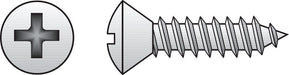 HILLMAN No. 6 X 5/8 in. L Phillips Flat Head Sheet Metal Screws 100 pk