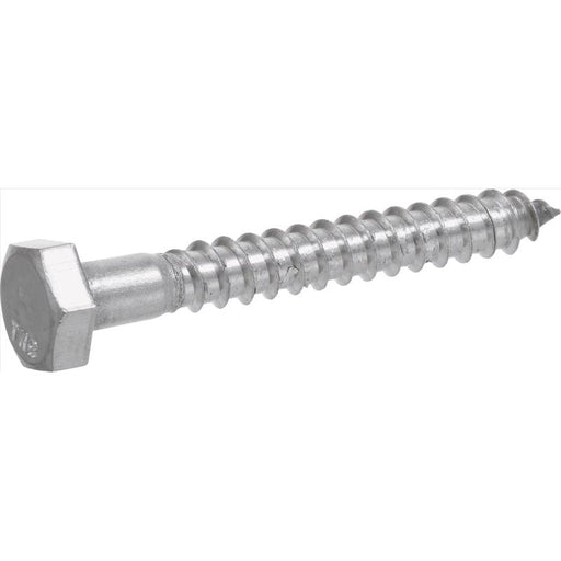 HILLMAN 1/2 in. X 3 in. L Hex Stainless Steel Lag Screw 25 pk