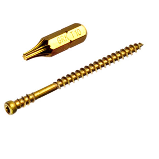 GRK Fasteners UberGrade No. 8 in. X 2-1/2 in. L Star Trim Head W-Cut Construction Screws