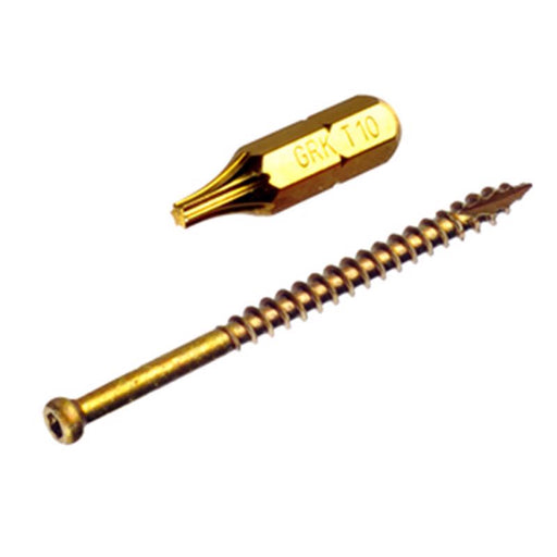 GRK Fasteners UberGrade No. 8 in. X 2-1/2 in. L Star Trim Head W-Cut Construction Screws