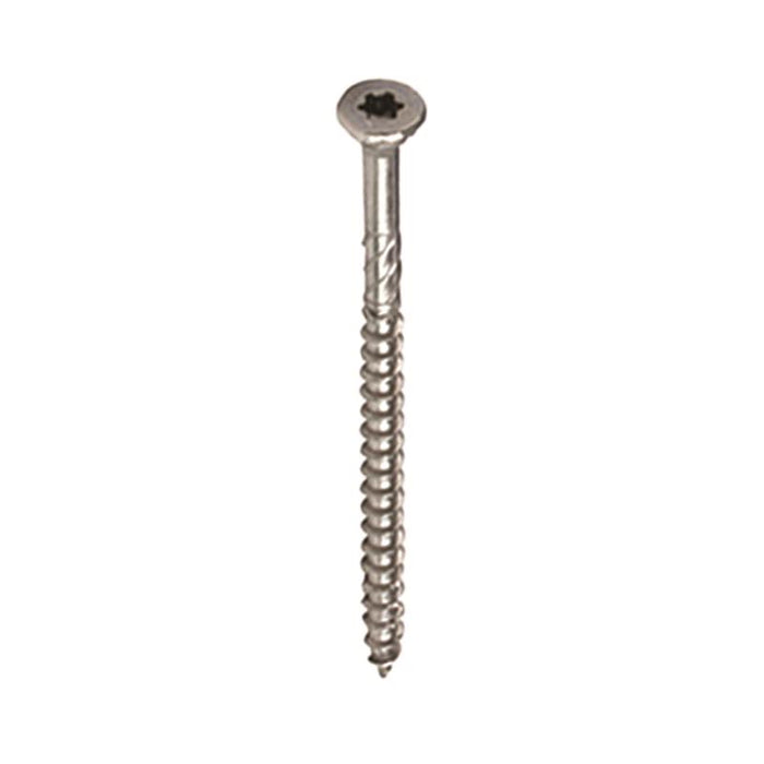 GRK Fasteners R4 No. 10 in. X 3-1/8 in. L Star Flat Head W-Cut Multi-Purpose Screws