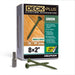 HILLMAN Deck Plus No. 8 Ga. X 2 in. L Green Star Flat Head Exterior Deck Screws 1 lb 125 pk