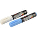 HILLMAN Blue/White Round Tip Window Marker 2 pk