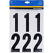 HILLMAN 3 in. Black Plastic/Vinyl Self-Adhesive Number Set 0-9 27 pc