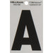 HILLMAN 3 in. Reflective Black Vinyl Self-Adhesive Letter A 1 pc