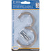HILLMAN Distinctions 5 in. Silver Steel Screw-On Number 3 1 pc
