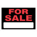 HILLMAN English Black For Sale Sign 8 in. H X 12 in. W