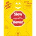 HILLMAN English Yellow Children At Play Sign 24 in. H X 19 in. W