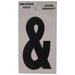 HILLMAN 2 in. Reflective Black Vinyl Self-Adhesive Special Character Ampersand 1 pc