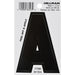 HILLMAN 3 in. Black Vinyl Self-Adhesive Letter A 1 pc