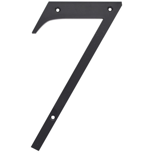 HILLMAN 6 in. Reflective Black Plastic Nail-On Number 7 1 pc