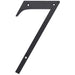 HILLMAN 6 in. Reflective Black Plastic Nail-On Number 7 1 pc