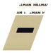 HILLMAN 1.5 in. Reflective Black Aluminum Self-Adhesive Special Character Hyphen 1 pc