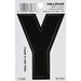 HILLMAN 3 in. Black Vinyl Self-Adhesive Letter Y 1 pc