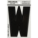 HILLMAN 3 in. Black Vinyl Self-Adhesive Letter W 1 pc