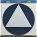 HILLMAN English Blue Restroom Sign 12 in. H X 12 in. W