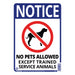 HILLMAN English White Notice Sign 14 in. H X 10 in. W