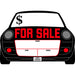 HILLMAN English White For Sale Sign 10 in. H X 14 in. W