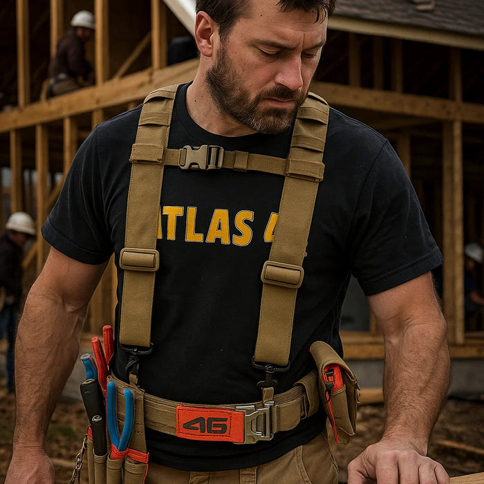 Heavy Duty Comfort Suspenders™ V3 Black