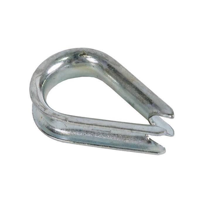 Koch Industries Zinc-Plated Steel Wire Rope Clips and Thimble 3/16 in. L