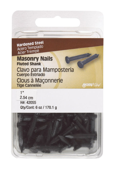 HILLMAN 1 in. Masonry Steel Nail Flat Head