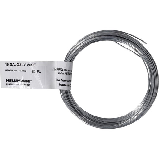 HILLMAN 50 ft. L Galvanized Steel 19 Ga. Mechanics Wire