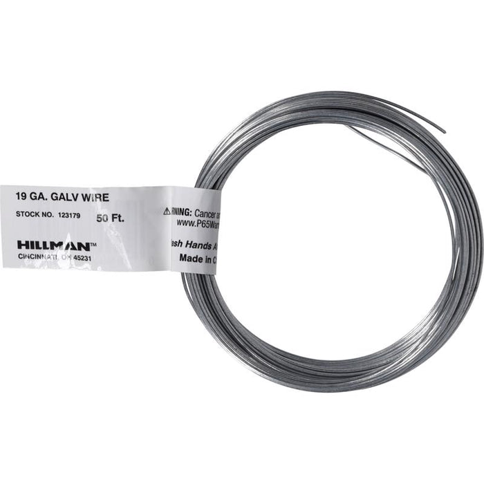 HILLMAN 50 ft. L Galvanized Steel 19 Ga. Mechanics Wire