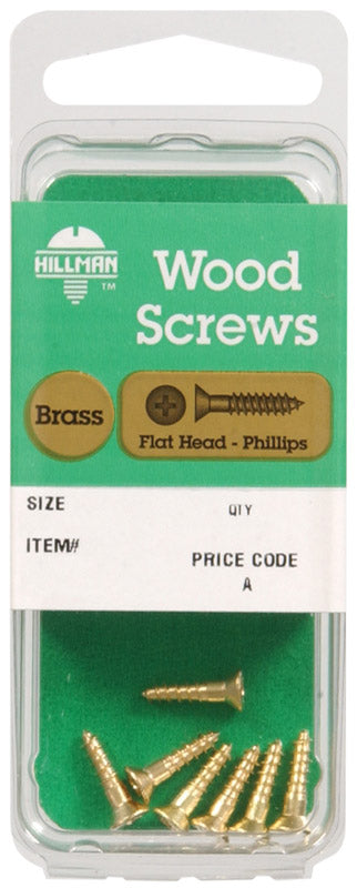 HILLMAN No. 10 X 1-1/2 in. L Phillips Coarse Wood Screws 2 pk